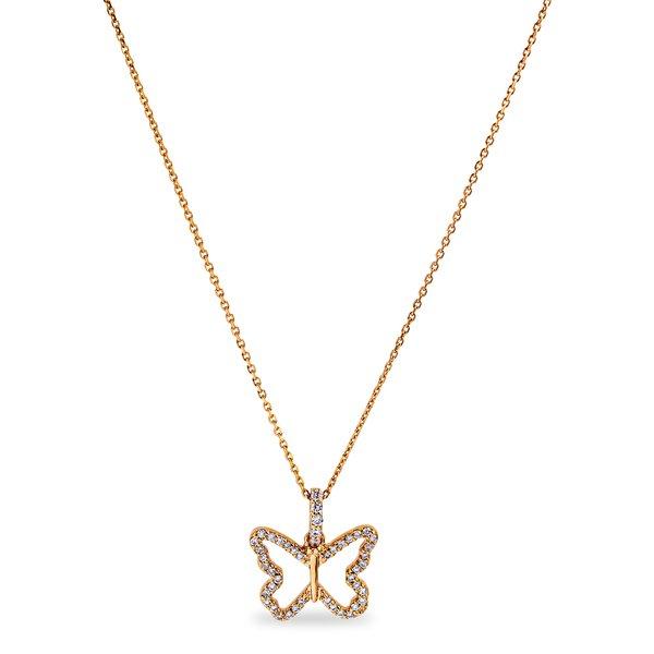 ZEN DIAMOND Halskette Damen Roségold 46cm von Zen Diamond