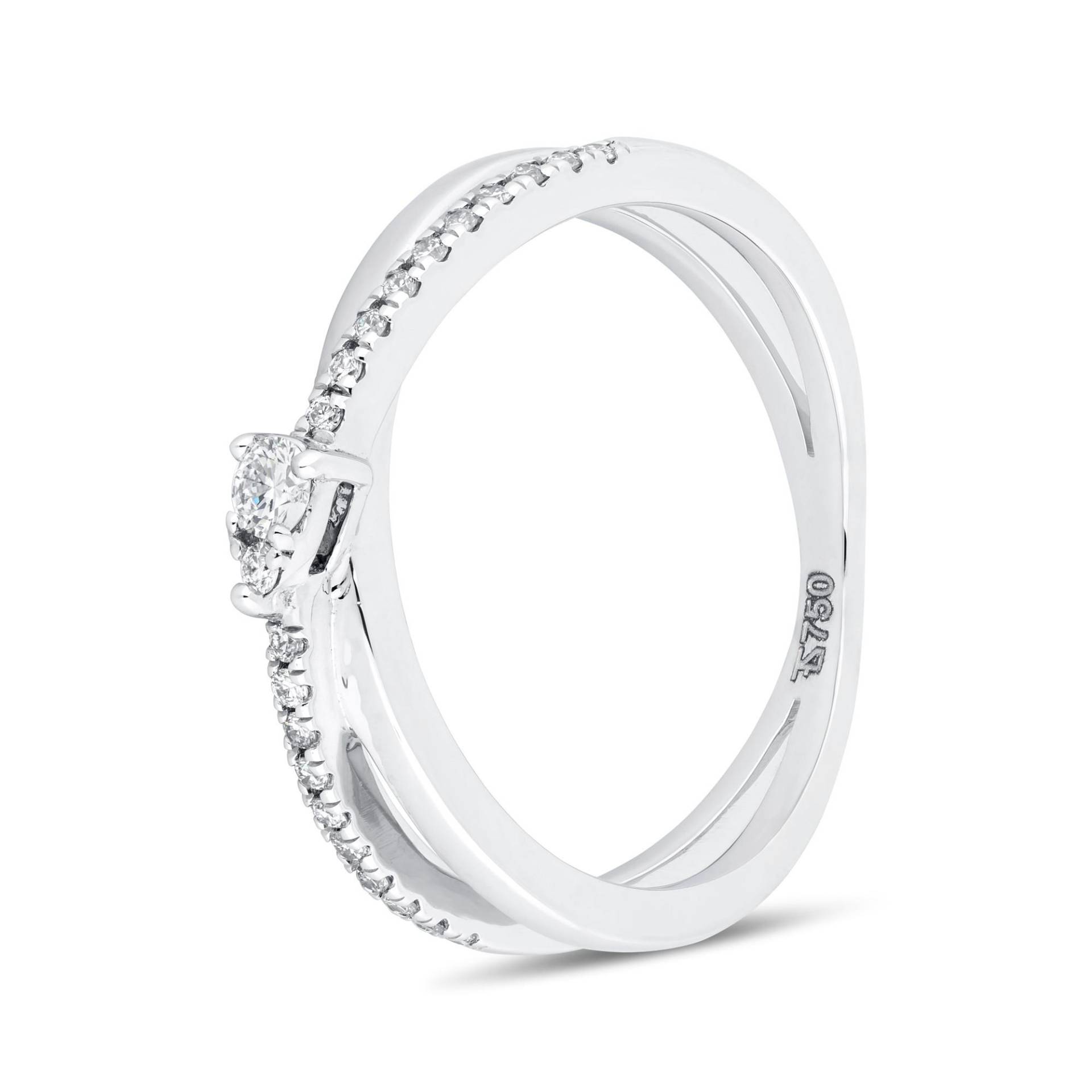 ZEN DIAMOND Ring Damen Weissgold 54 von Zen Diamond