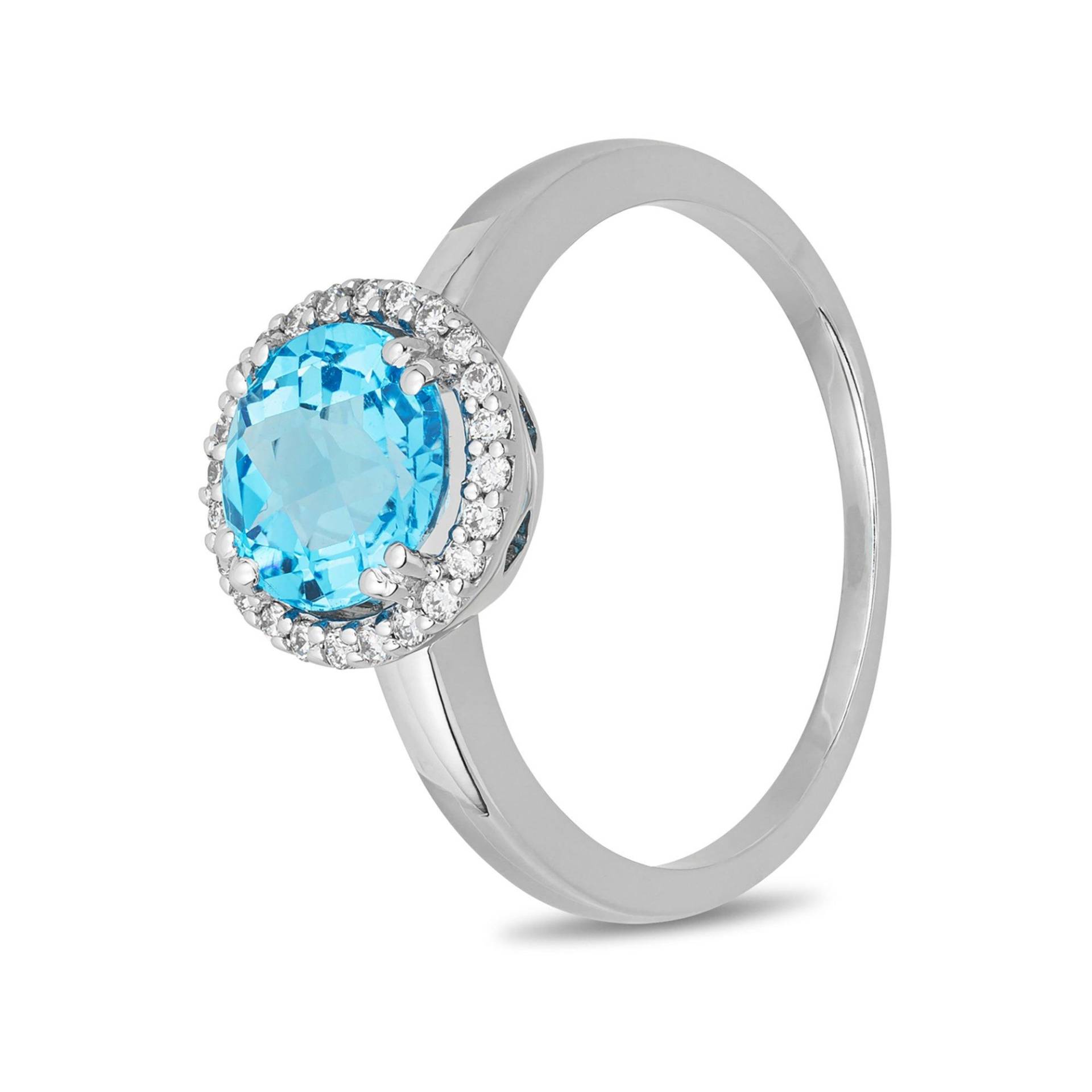 ZEN DIAMOND Ring Mit Diamant Damen Weissgold  56 von Zen Diamond