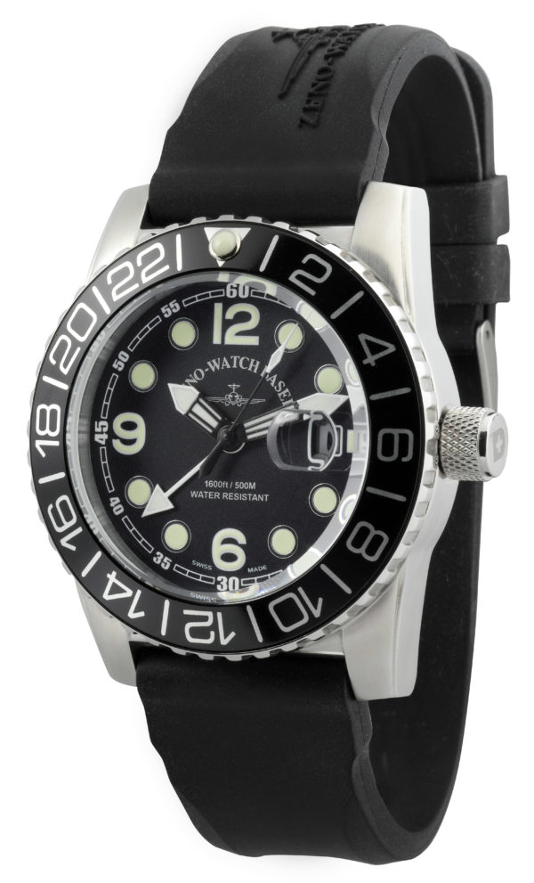 Zeno-Watch Basel Airplane Diver Quartz GMT 6349Q-GMT-a1 Herren von Zeno Watch Basel