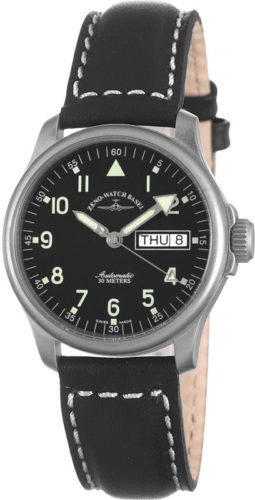 Zeno-Watch Basel Pilot Basic Navigator 12836DDN-a1-matt Automatik Herren von Zeno Watch Basel