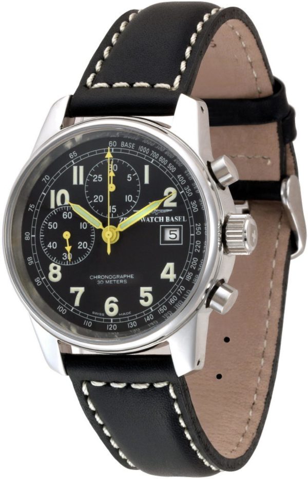 Zeno-Watch Basel Pilot Classic Chronograph Bicompax Winder Limited Edition 6557BD-a1 Herren von Zeno Watch Basel