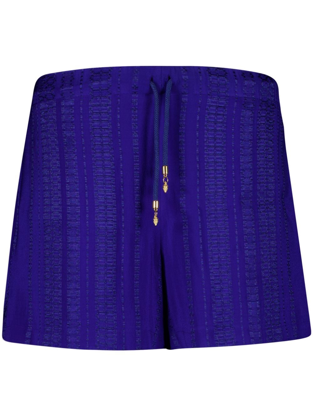 Zeus+Dione Paxi drawstring-waist textured shorts - Blue von Zeus+Dione