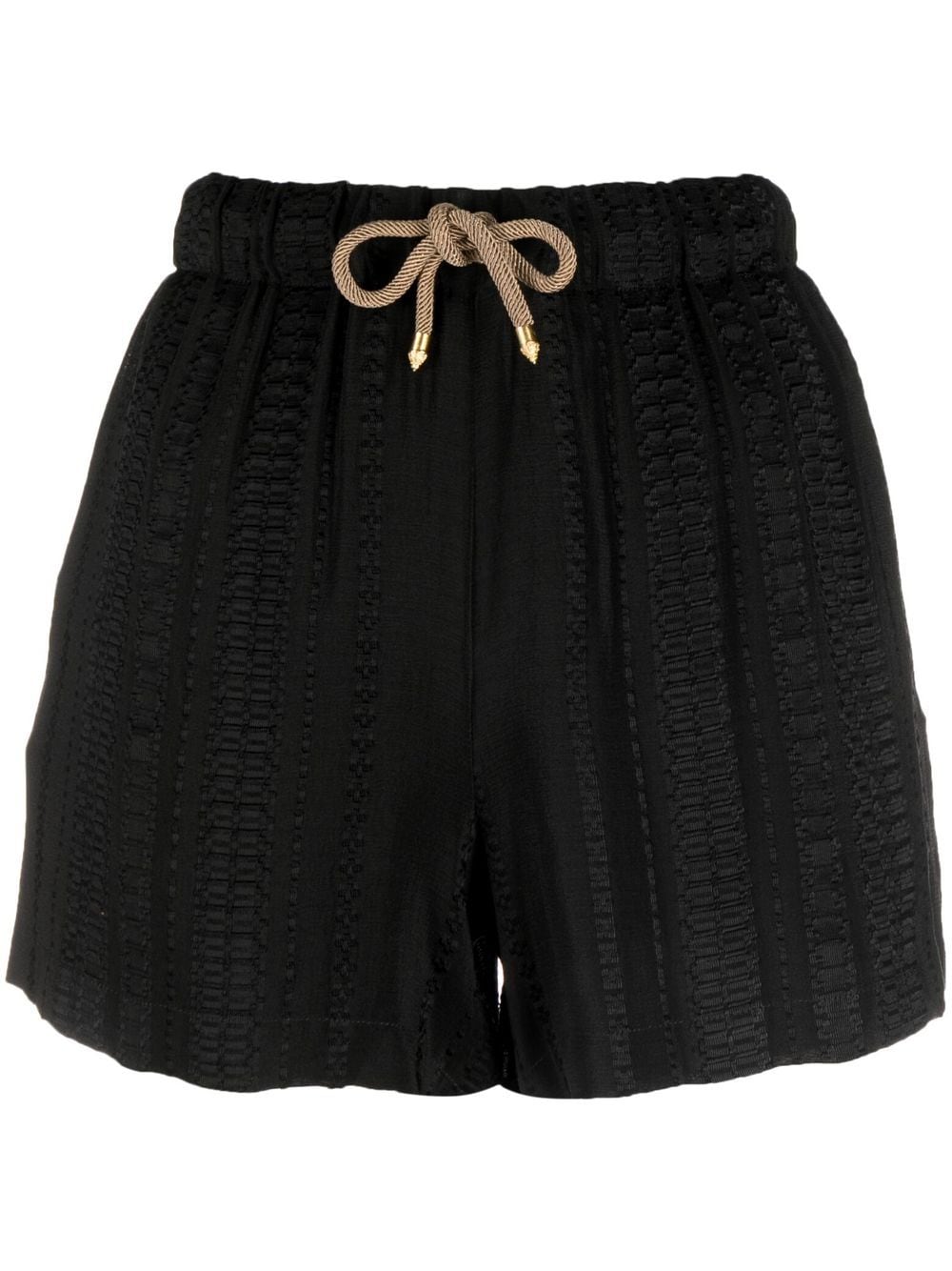 Zeus+Dione patterned jacquard shorts - Black von Zeus+Dione