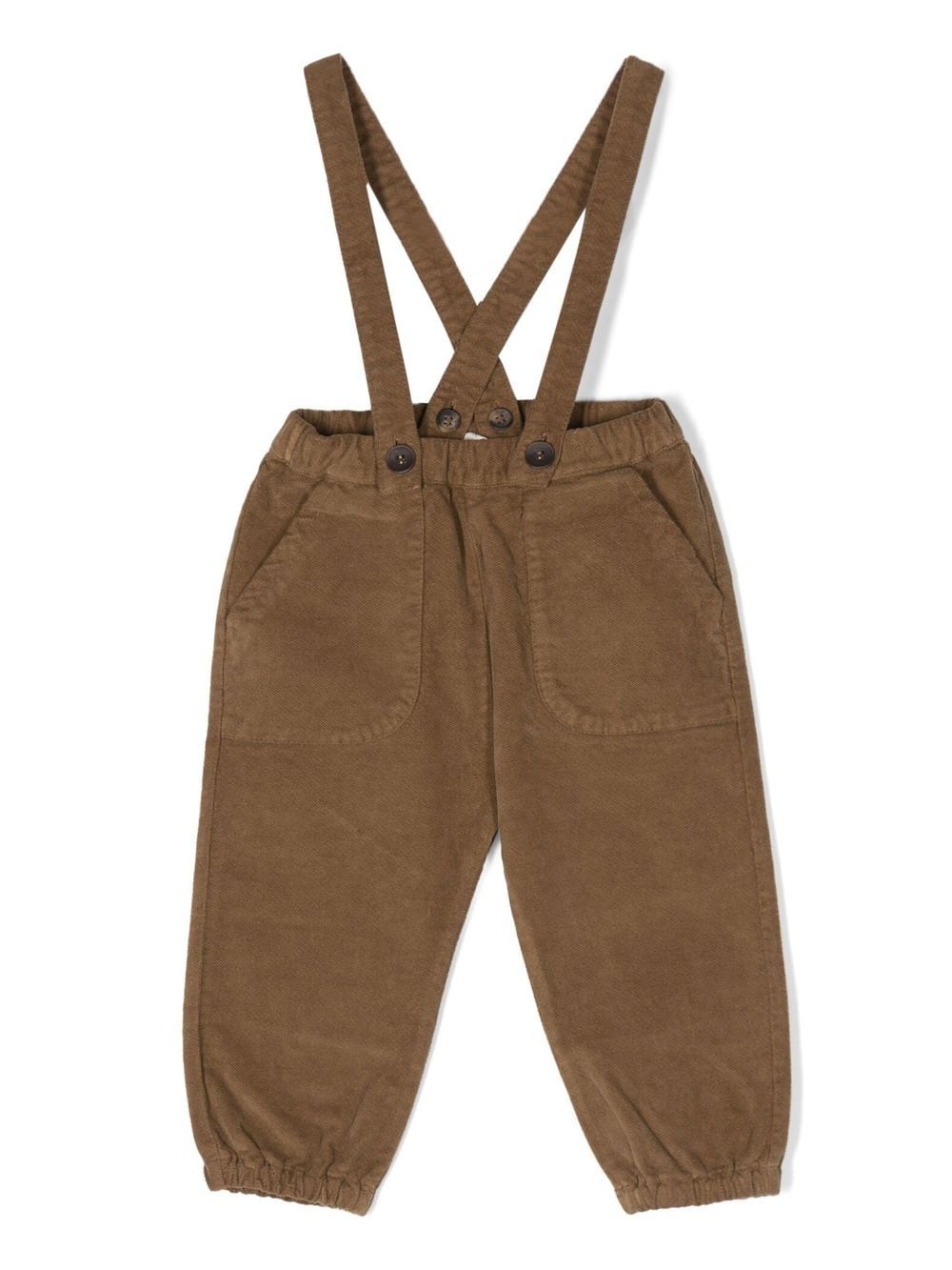 Zhoe & Tobiah cross-strap dungaree trousers - Brown von Zhoe & Tobiah