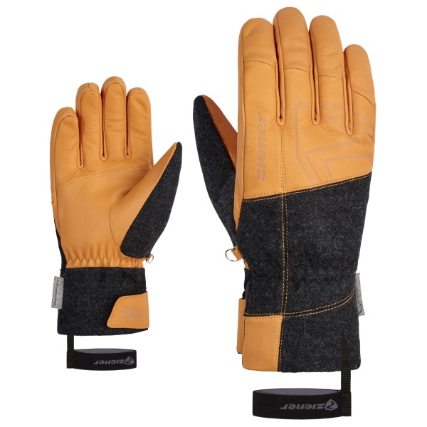 Ziener - Ganghofer AW Glove Ski Alpine - Handschuhe Gr 7 orange von Ziener