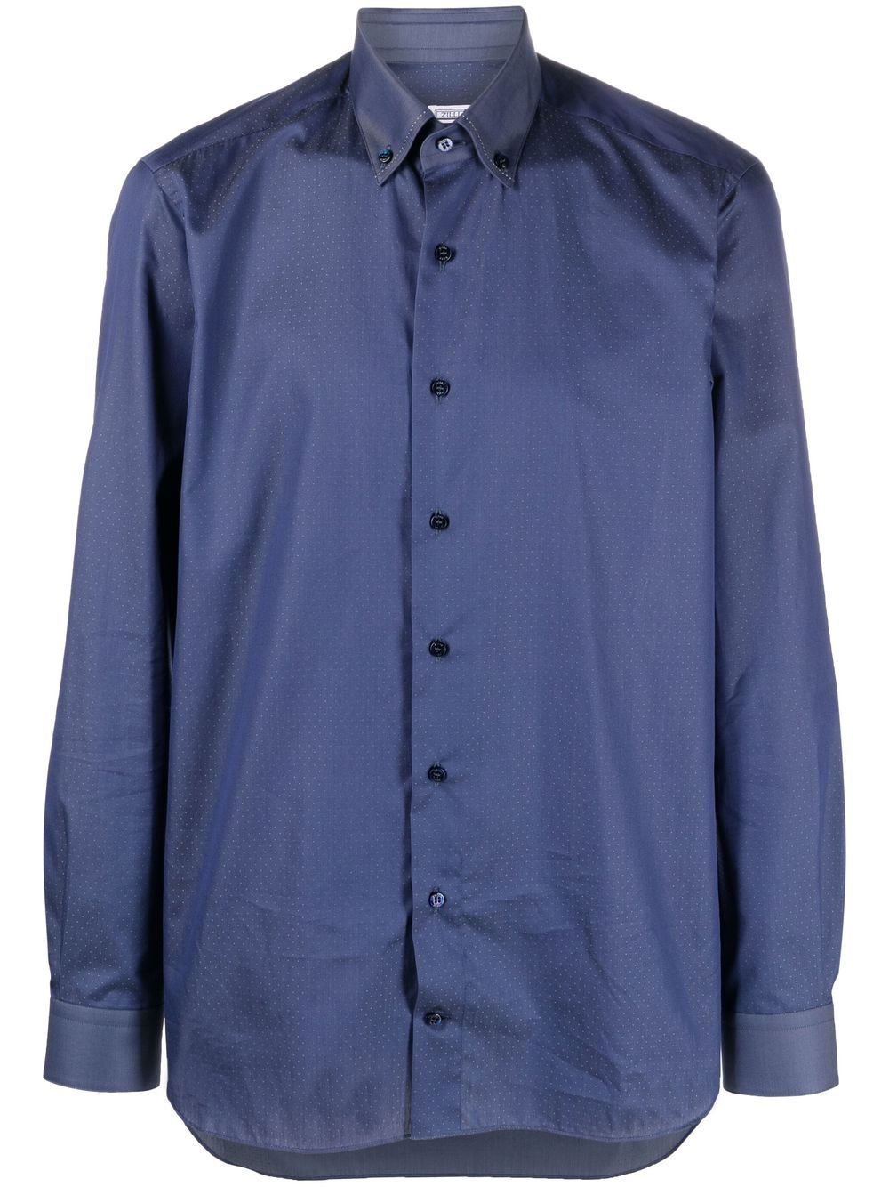 Zilli long-sleeve poplin shirt - Blue von Zilli
