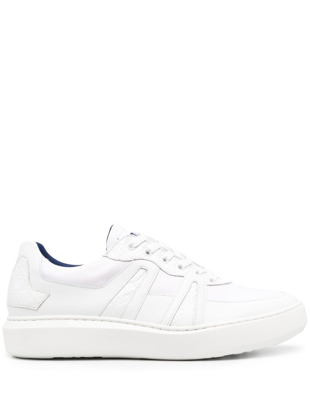 Zilli panelled low-top leather sneakers - White von Zilli