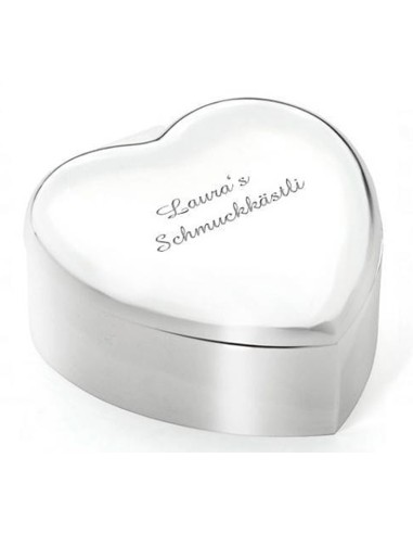 Schmuckdose Herz silbrig – mit Spieluhr - Schmuck & Accessoires
