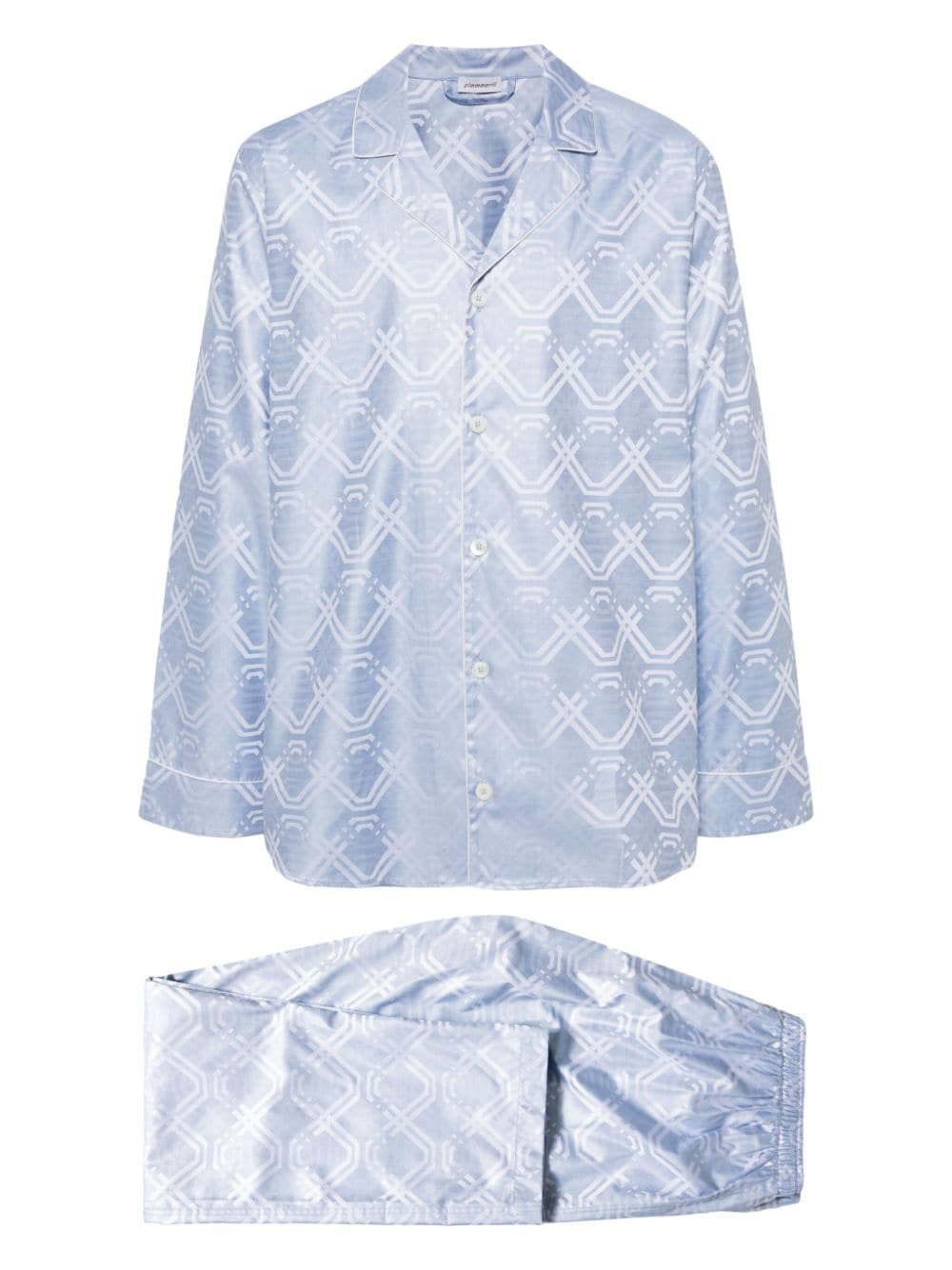 Zimmerli Luxury Jacquard pyjama set - Blue von Zimmerli