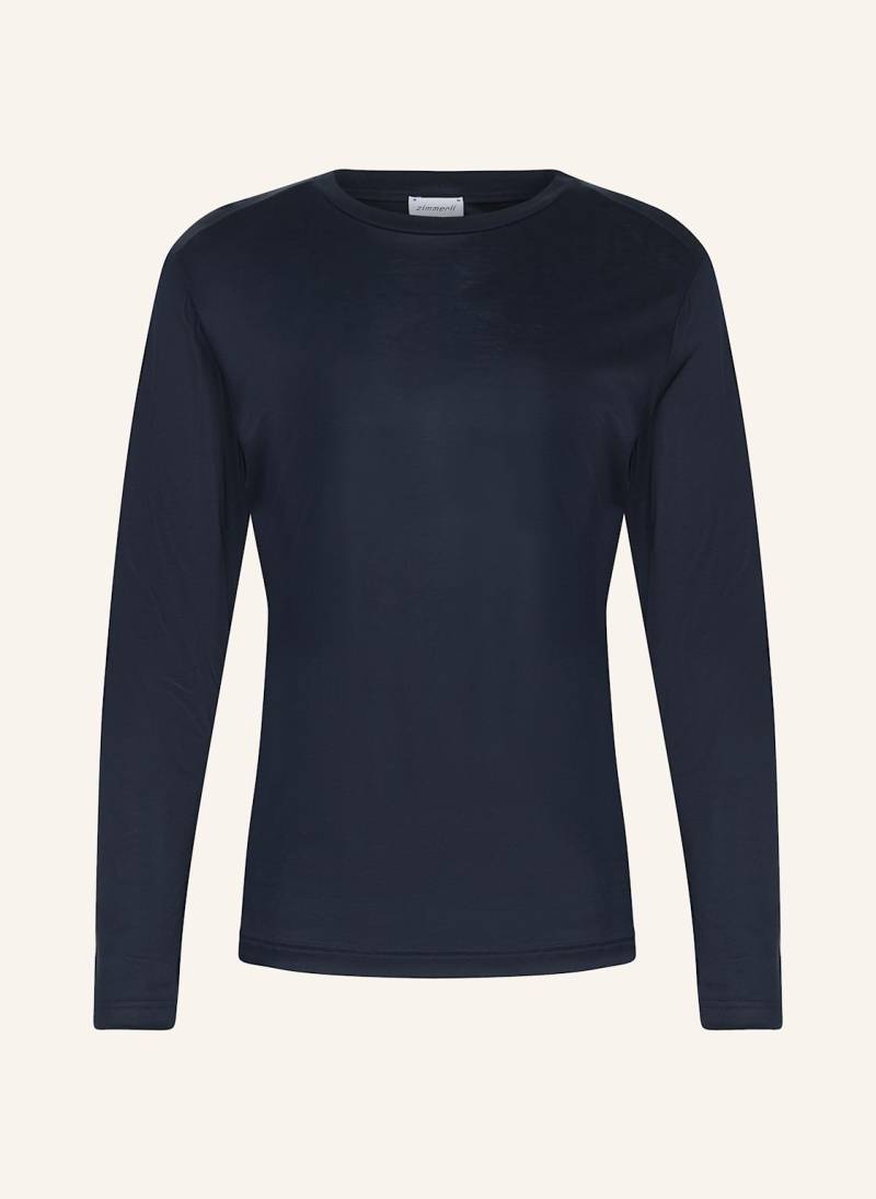 Zimmerli Schlafshirt Sustainable Luxury blau von Zimmerli