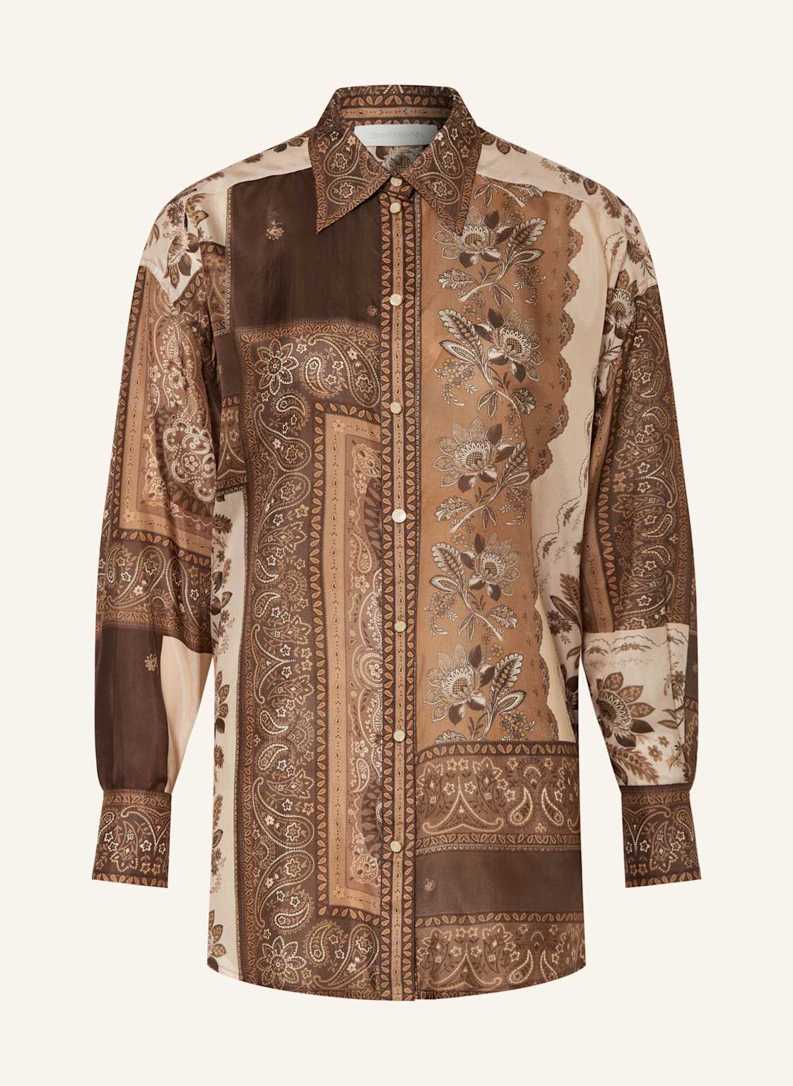 Zimmermann Hemdbluse Lucky Aus Seide braun Zimmermann Hemdbluse Lucky Aus Seide braun von Zimmermann