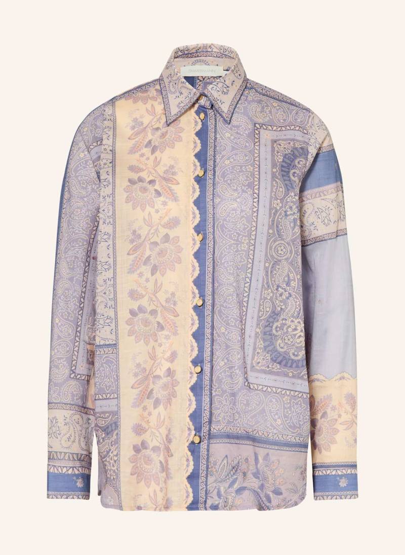 Zimmermann Hemdbluse Lucky blau von Zimmermann