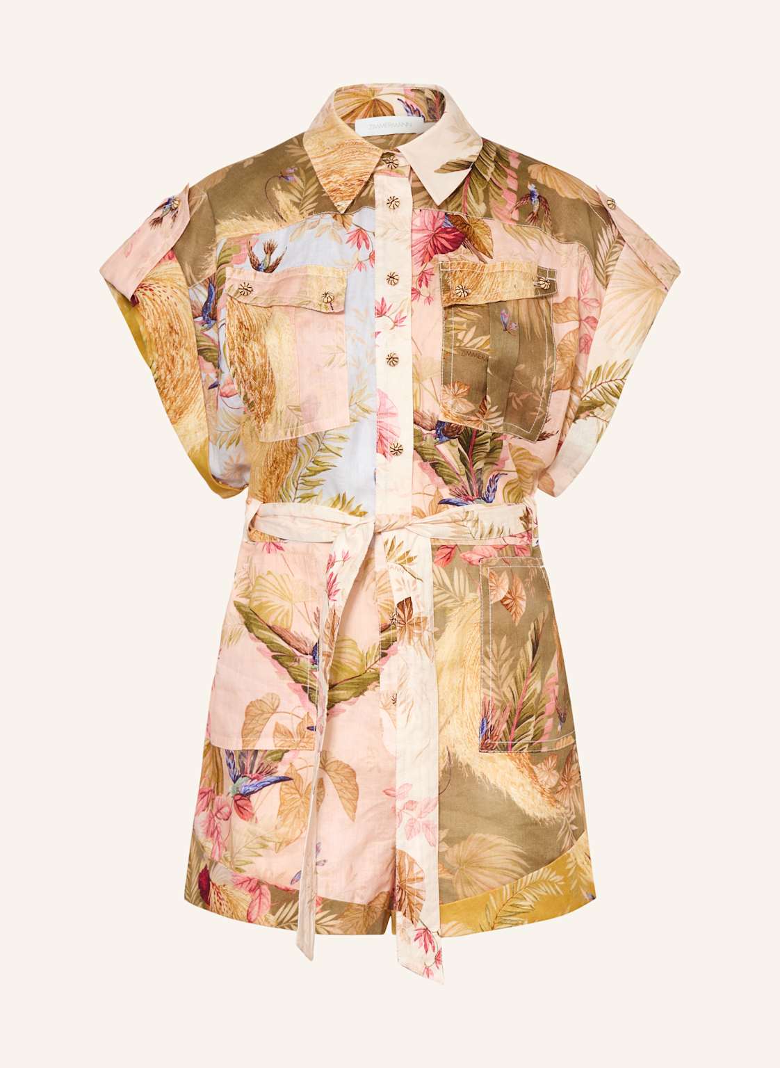 Zimmermann Leinen-Jumpsuit Ascension pink Zimmermann Leinen-Jumpsuit Ascension pink von Zimmermann