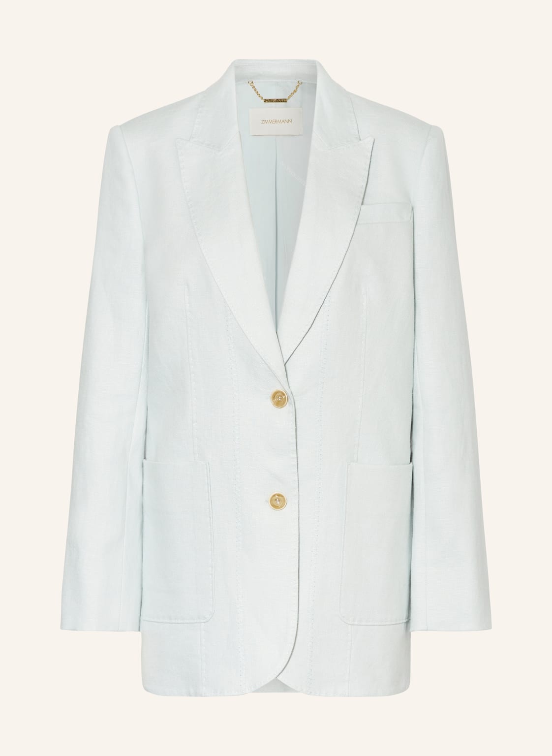 Zimmermann Leinenblazer Natura blau von Zimmermann