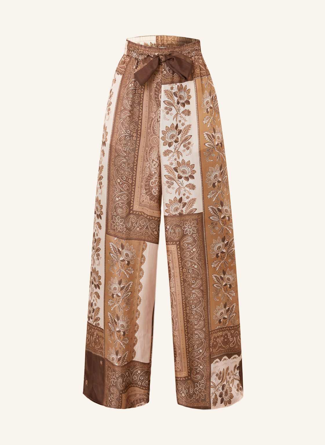 Zimmermann Seidenhose Lucky braun von Zimmermann