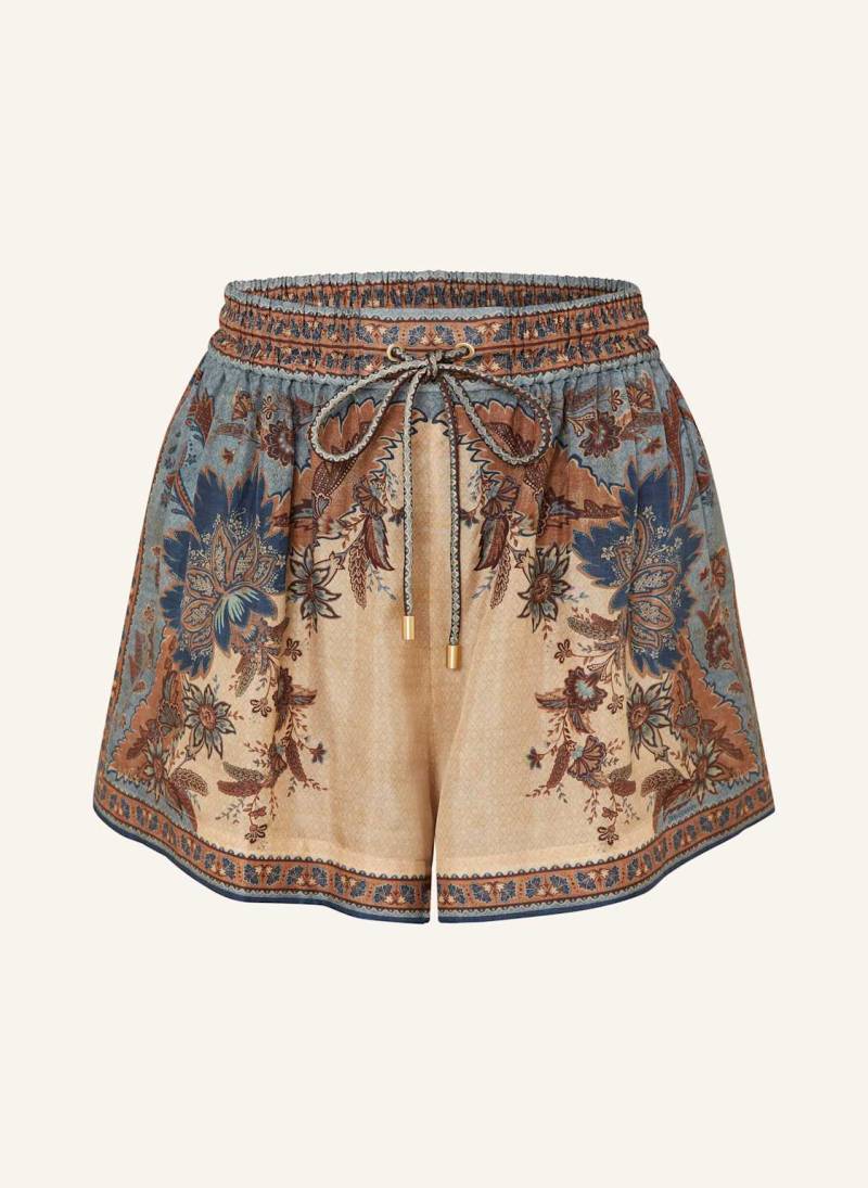 Zimmermann Seidenshorts Ascension blau von Zimmermann
