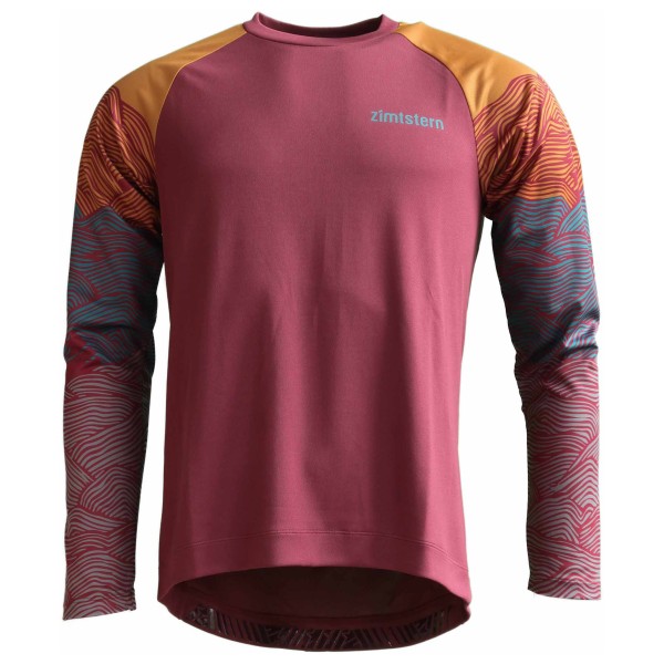 Zimtstern - Braapz Shirt L/S - Velotrikot Gr XXL rot von Zimtstern