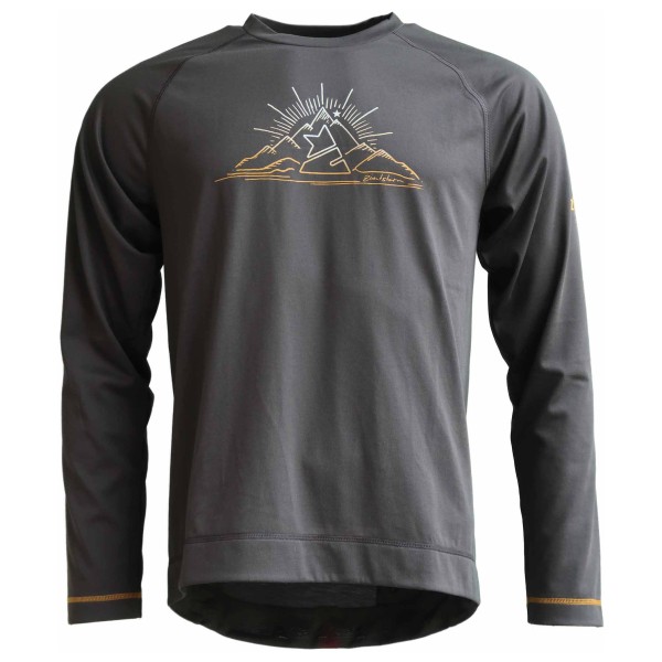 Zimtstern - Pureflowz Eco Shirt L/S - Velotrikot Gr L grau von Zimtstern