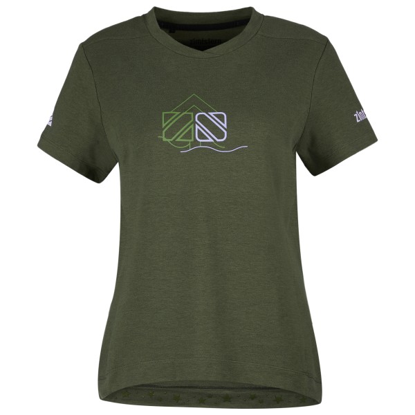 Zimtstern - Women's EcoFlowz Shirt S/S - Velotrikot Gr M oliv von Zimtstern