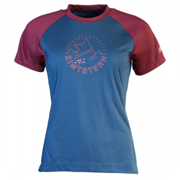 Zimtstern - Women's Pureflowz Shirt S/S - Velotrikot Gr L blau von Zimtstern