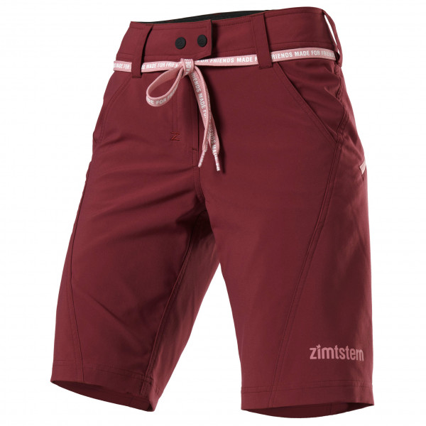 Zimtstern - Women's Xalpz Shorts - Velohose Gr L;M;S;XL;XS grau;rot von Zimtstern