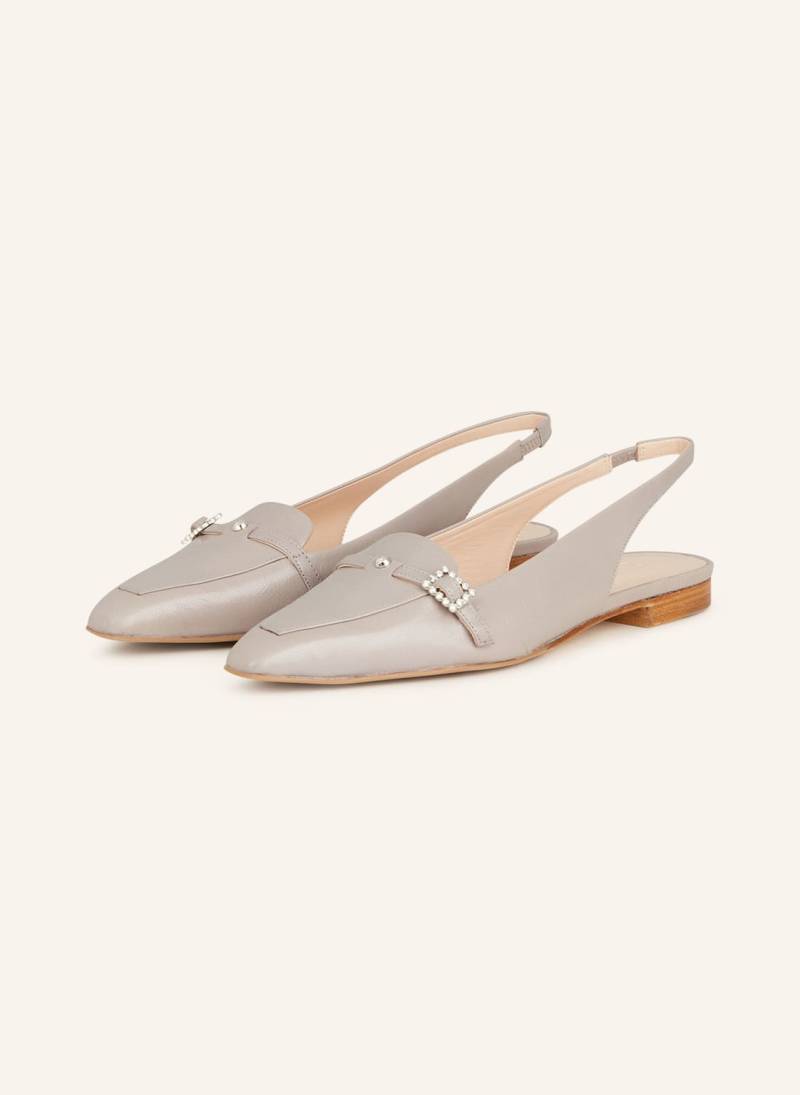 Zinda Slingballerinas Madras beige von Zinda