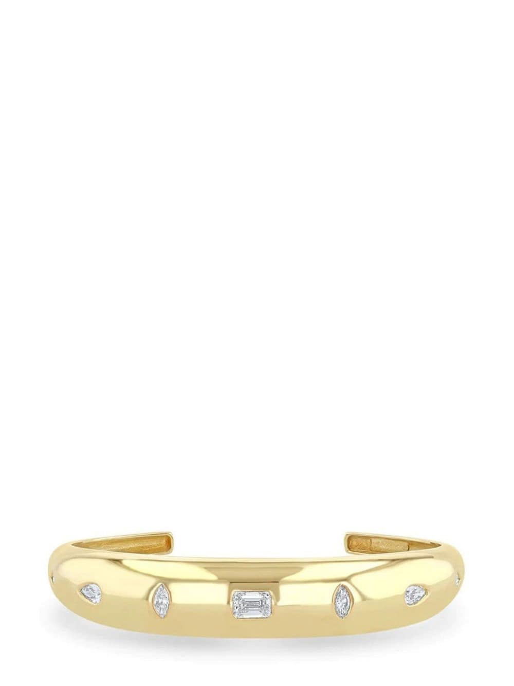 Zoë Chicco 14kt yellow gold Aura diamond cuff bracelet von Zoë Chicco