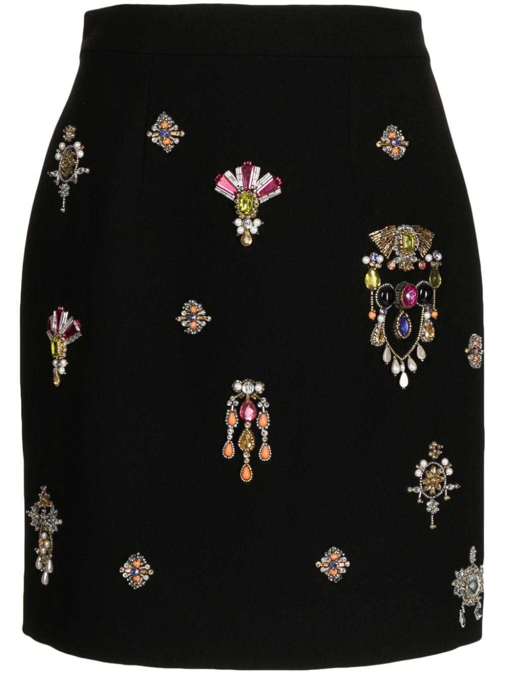 Zuhair Murad jewel-embellished silk miniskirt - Black von Zuhair Murad