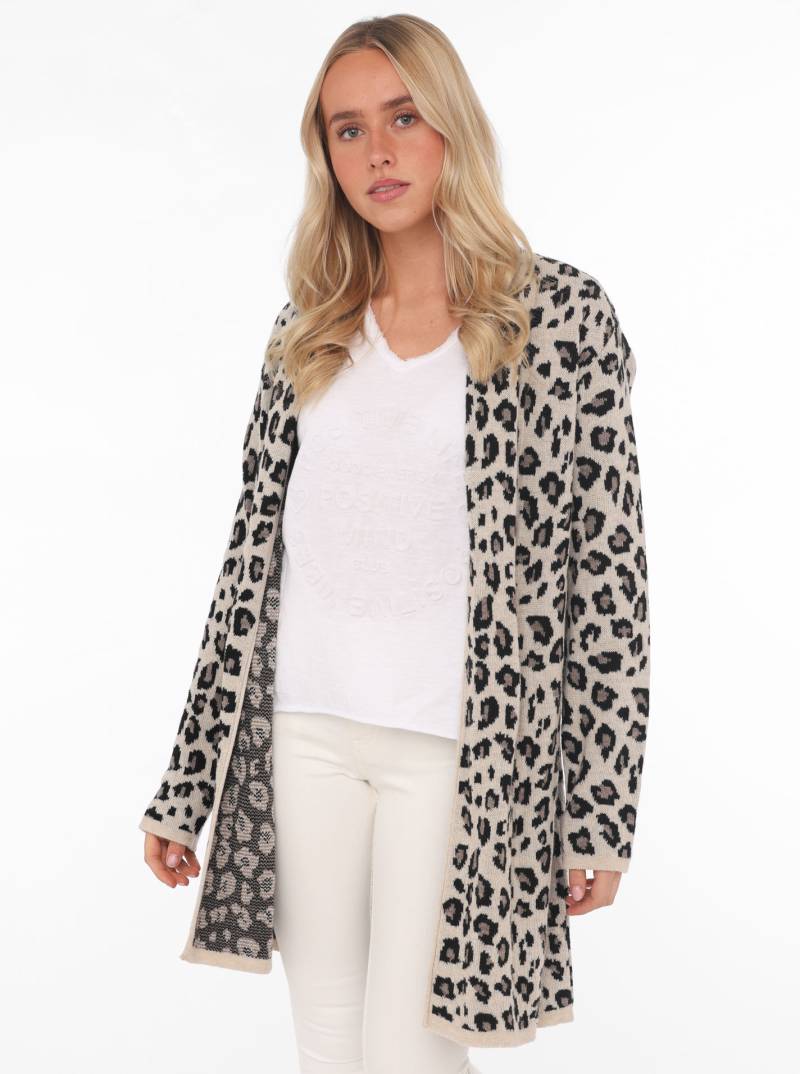 Zwillingsherz Cardigan »"Classic Leo Uni"«, mit Leo Muster von Zwillingsherz