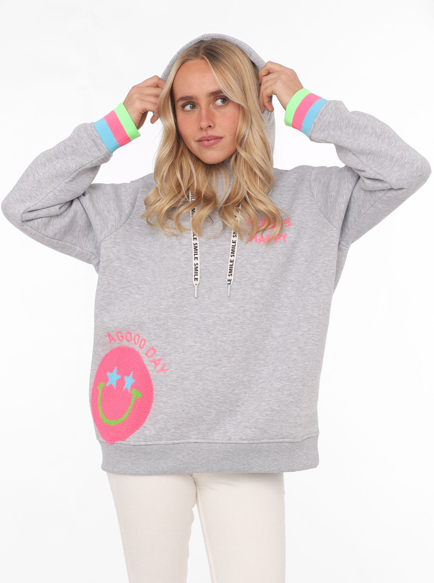 Zwillingsherz Hoodie »Always Happy« von Zwillingsherz