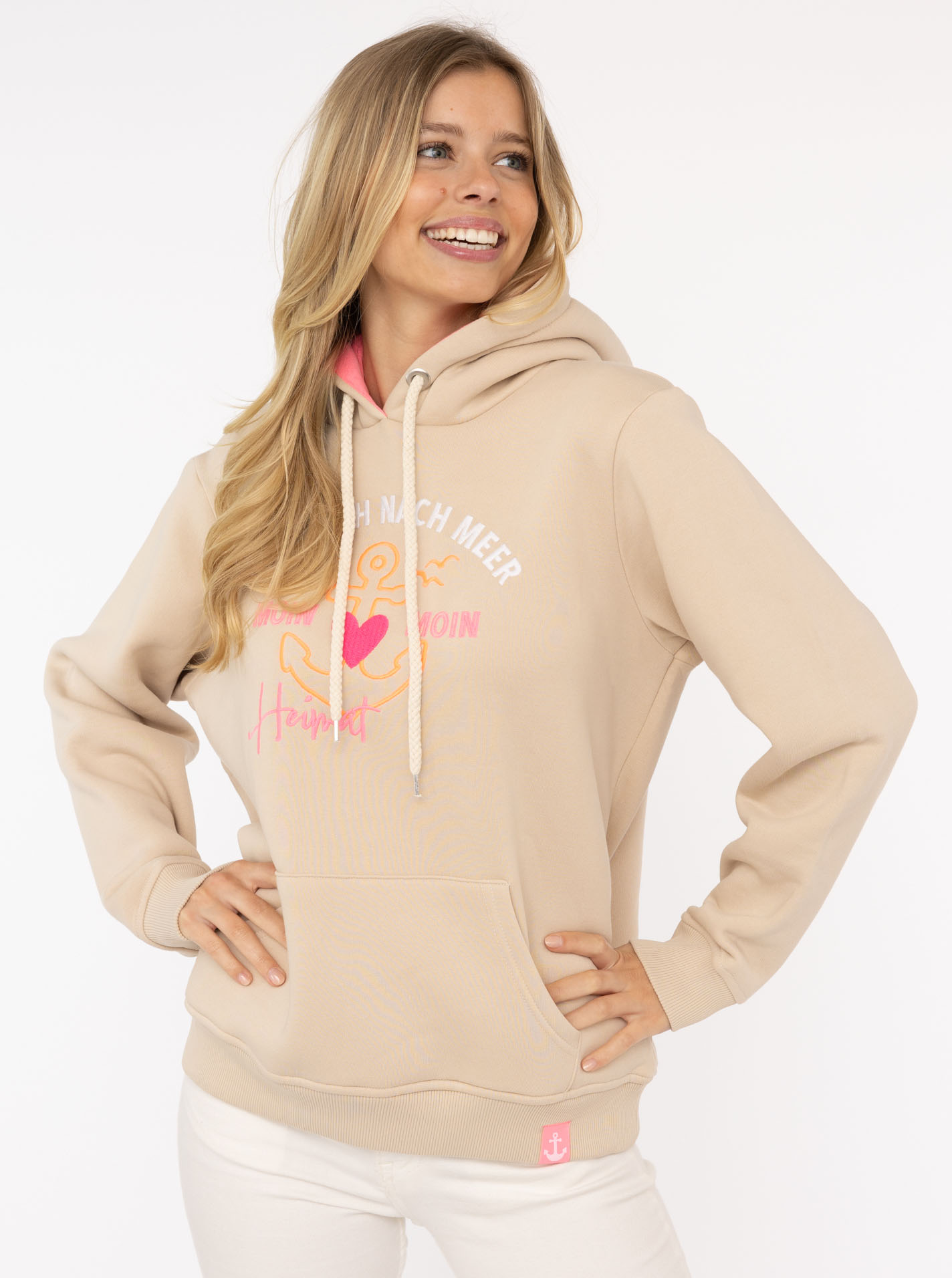 Zwillingsherz Hoodie »"Fernweh nach Meer"«, mit maritimer Stickerei, Kängurutaschen Zwillingsherz Hoodie »"Fernweh nach Meer"«, mit maritimer Stickerei, Kängurutaschen von Zwillingsherz