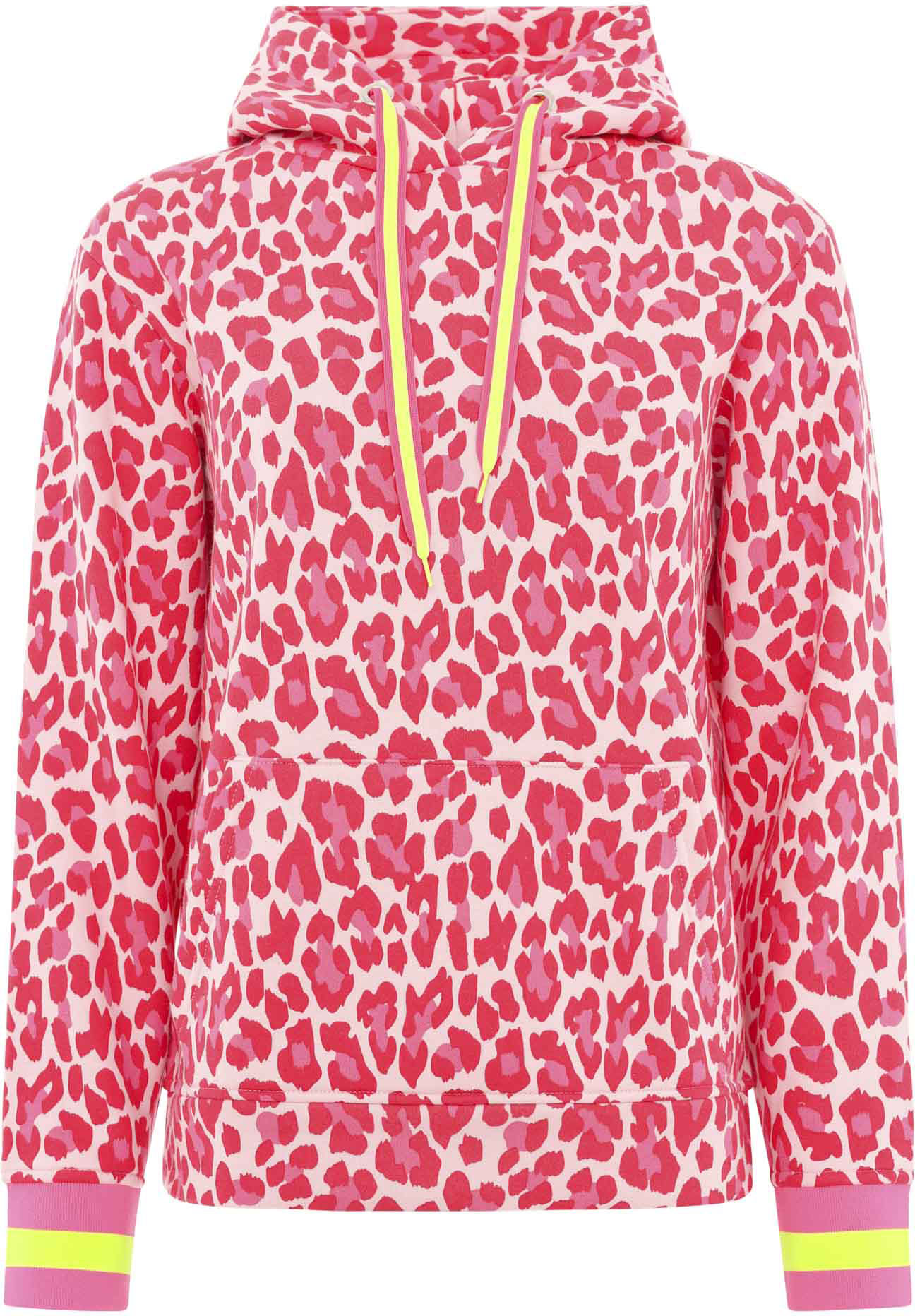 Zwillingsherz Hoodie »"Leo Allover Neon Kante"«, mit Animal-Design und kontrastfarbigen Ärmelbündchen Zwillingsherz Hoodie »"Leo Allover Neon Kante"«, mit Animal-Design und kontrastfarbigen Ärmelbündchen von Zwillingsherz