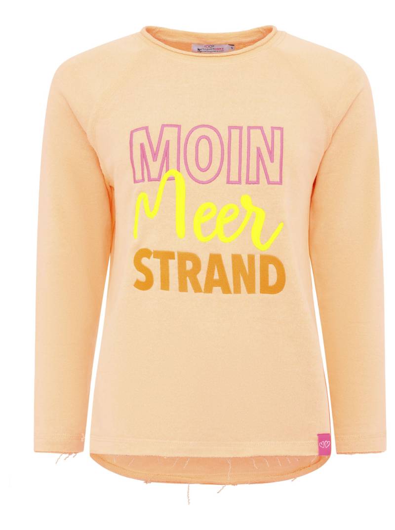 Zwillingsherz Hoodie »"Moin Meer Strand"«, mit Used-Look Kanten und maritimer Stickerei von Zwillingsherz