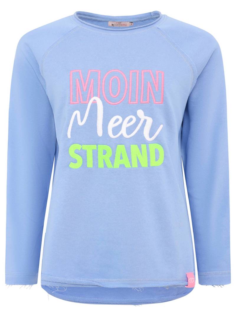 Zwillingsherz Hoodie »"Moin Meer Strand"«, mit Used-Look Kanten und maritimer Stickerei von Zwillingsherz
