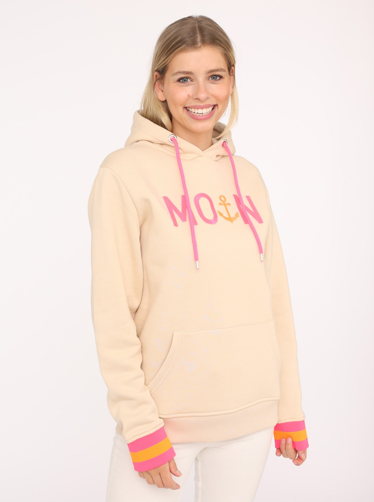 Zwillingsherz Hoodie »"Rahel"«, Mit Kontrastbündchen und Fronttasche von Zwillingsherz