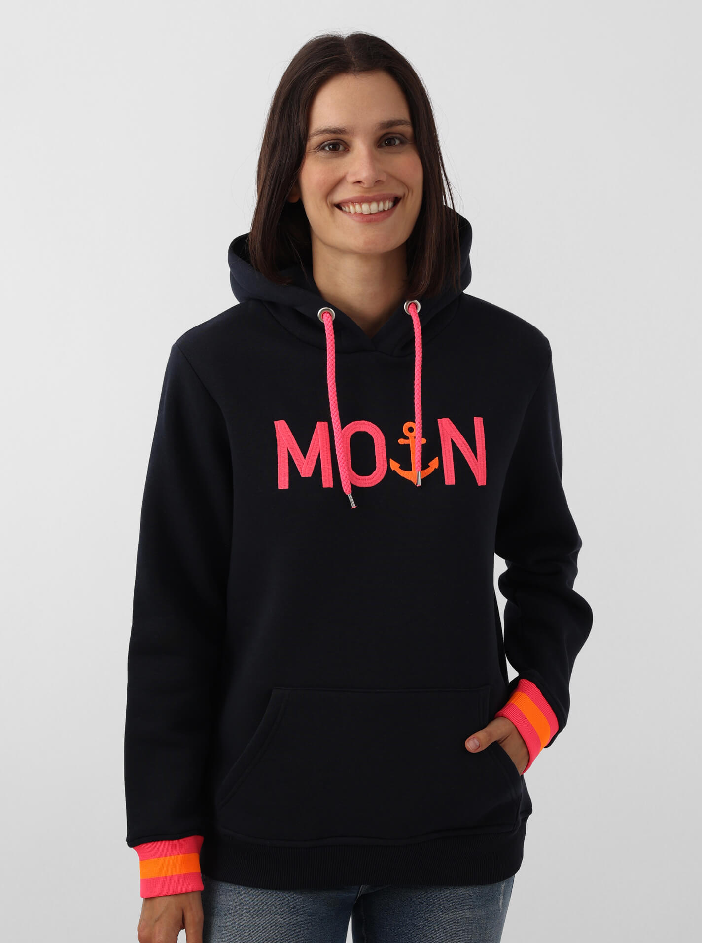 Zwillingsherz Hoodie »"Rahel"«, Mit Kontrastbündchen und Fronttasche von Zwillingsherz