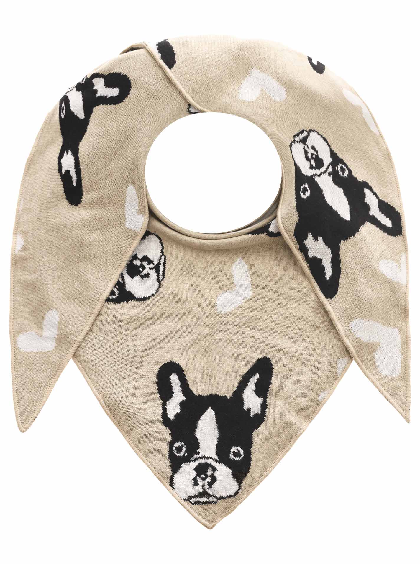 Zwillingsherz Modetuch »Dreieckstuch BW "Herzens Hund"«, mit Hundekopf, für Hundeliebhaber Zwillingsherz Modetuch »Dreieckstuch BW "Herzens Hund"«, mit Hundekopf, für Hundeliebhaber von Zwillingsherz