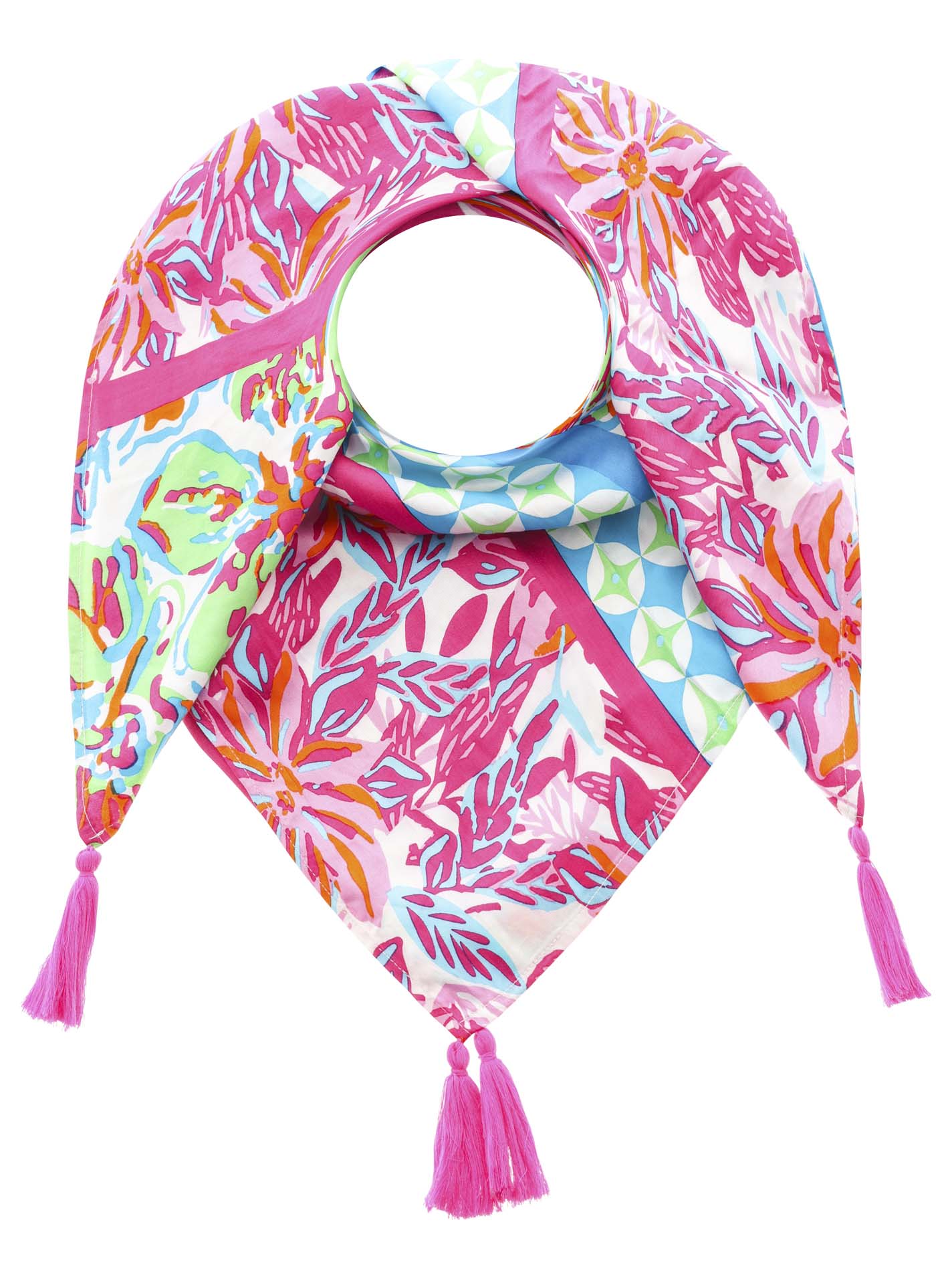 Zwillingsherz Modetuch »"Hawaii Blume"«, mit Tasseln und farbenfrohem Blumenmuster Zwillingsherz Modetuch »"Hawaii Blume"«, mit Tasseln und farbenfrohem Blumenmuster von Zwillingsherz