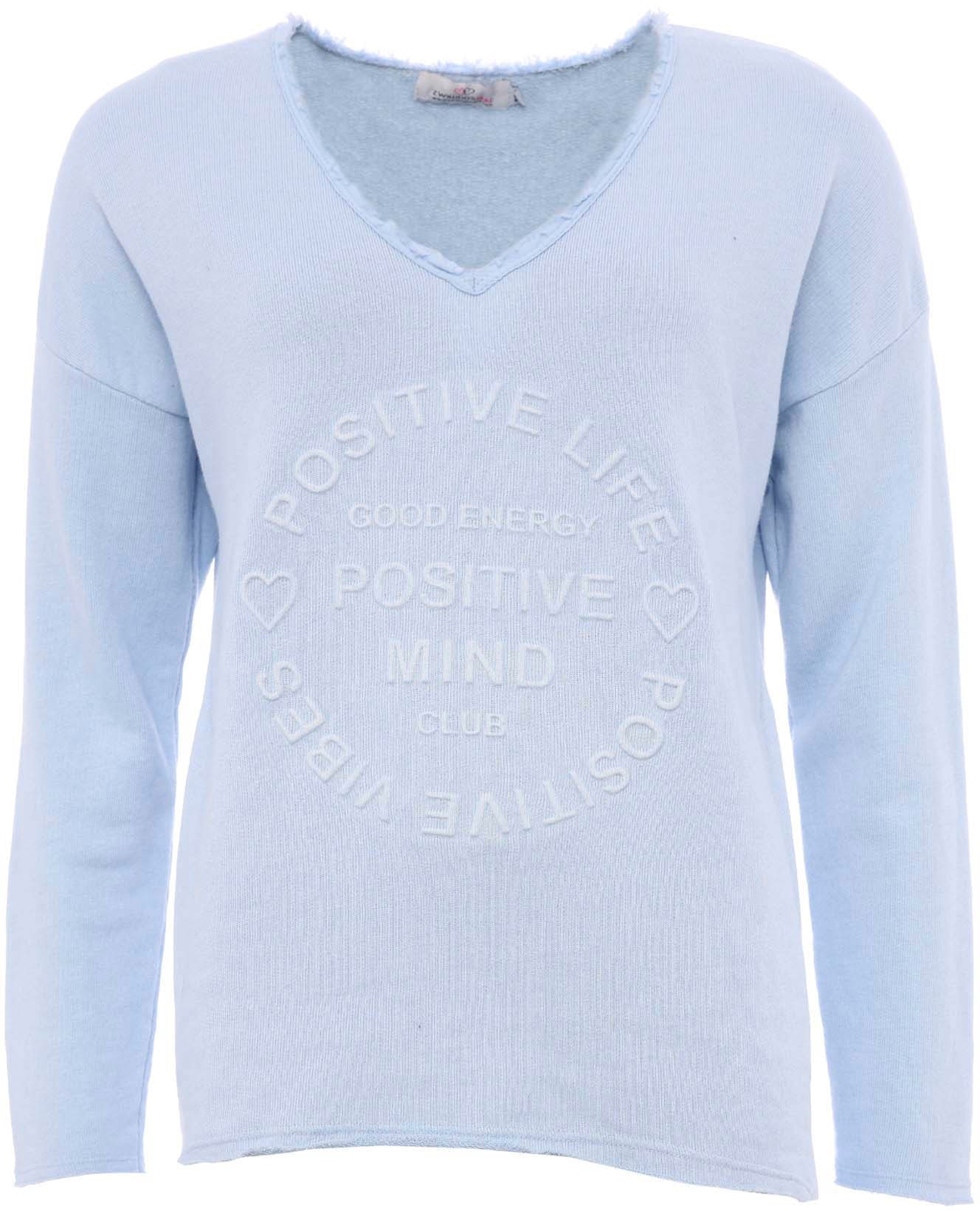 Zwillingsherz Sweatshirt »"Positive Mind"«, mit V-Ausschnitt im used Look und Stempeldruck Zwillingsherz Sweatshirt »"Positive Mind"«, mit V-Ausschnitt im used Look und Stempeldruck von Zwillingsherz