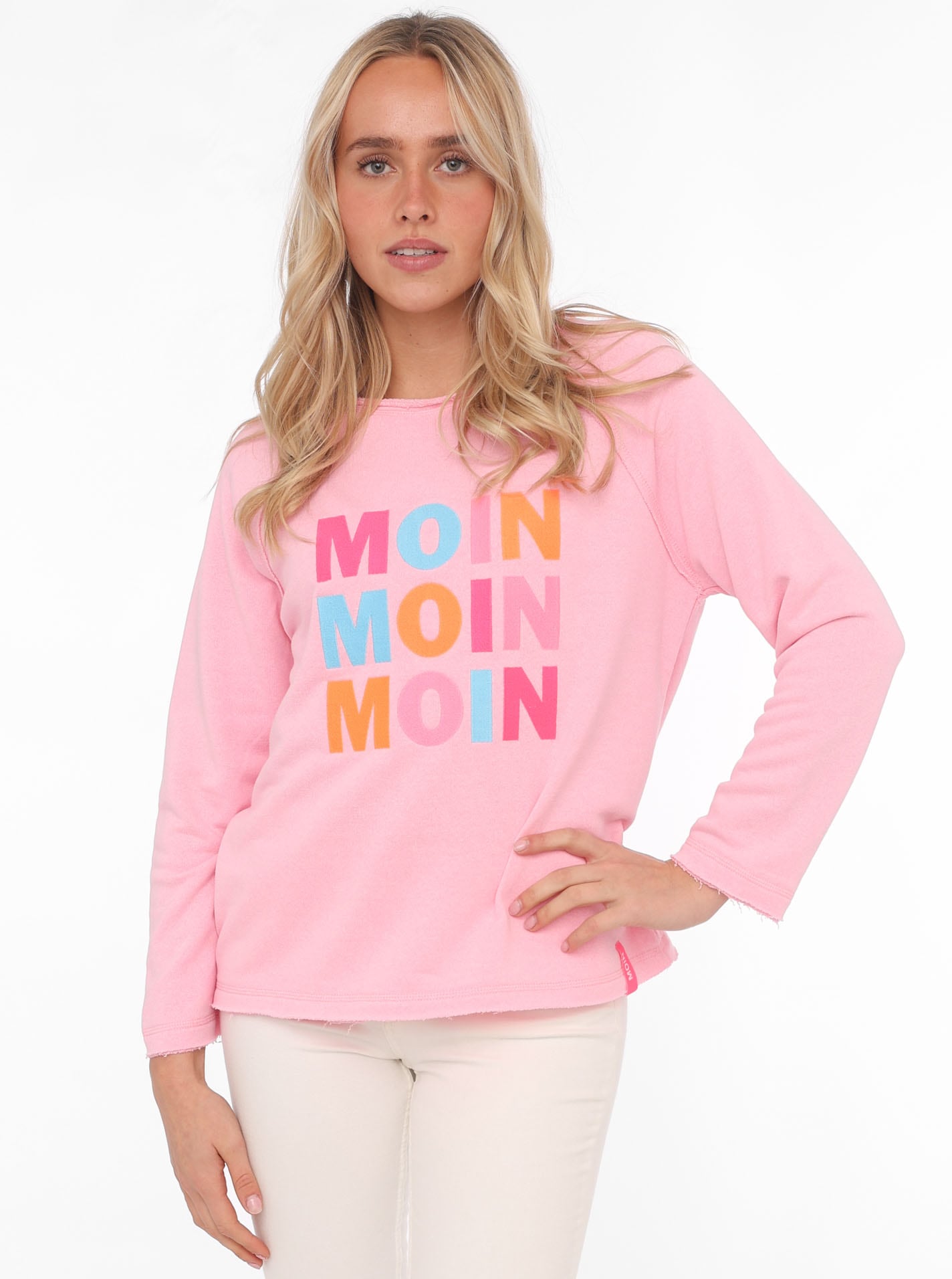 Zwillingsherz Sweatshirt »"MOIN MOIN MOIN"«, mit Used-Look Kanten und nordischem Gruss Zwillingsherz Sweatshirt »"MOIN MOIN MOIN"«, mit Used-Look Kanten und nordischem Gruss von Zwillingsherz