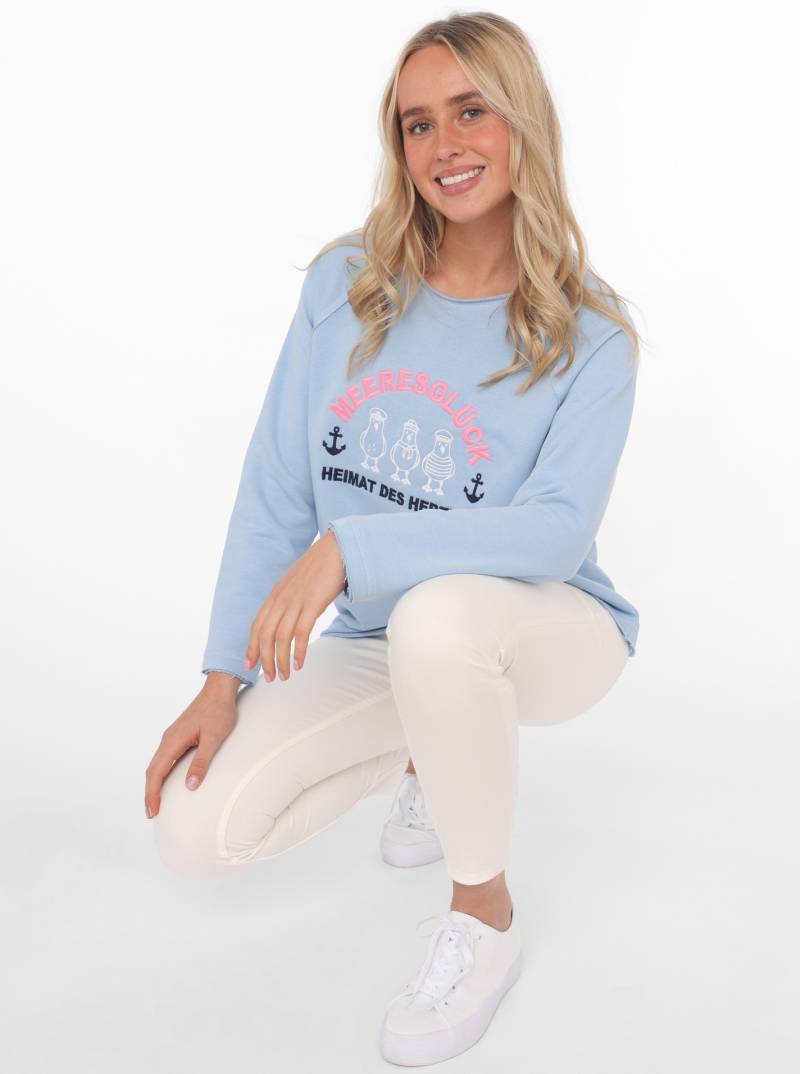 Zwillingsherz Sweatshirt »"Meeresglück"«, mit verspieltem Ankerdetail von Zwillingsherz