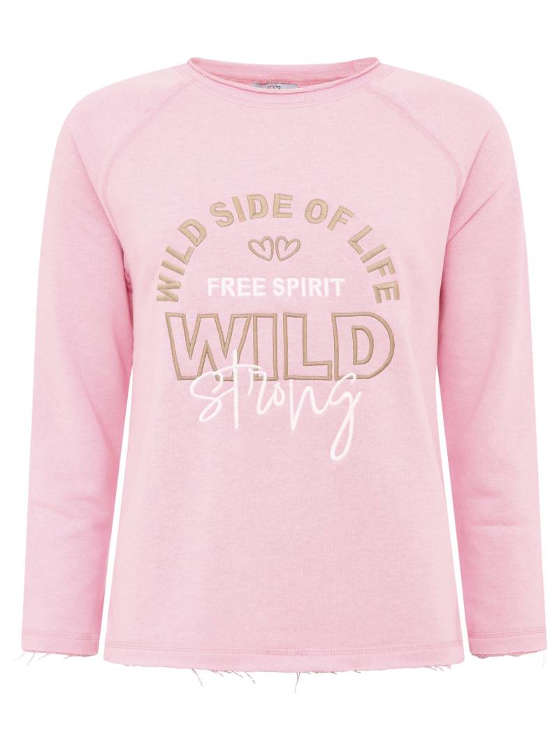 Zwillingsherz Sweatshirt »"Wild Side Of Life"«, mit Used-Look Kanten und farbiger Stickerei von Zwillingsherz