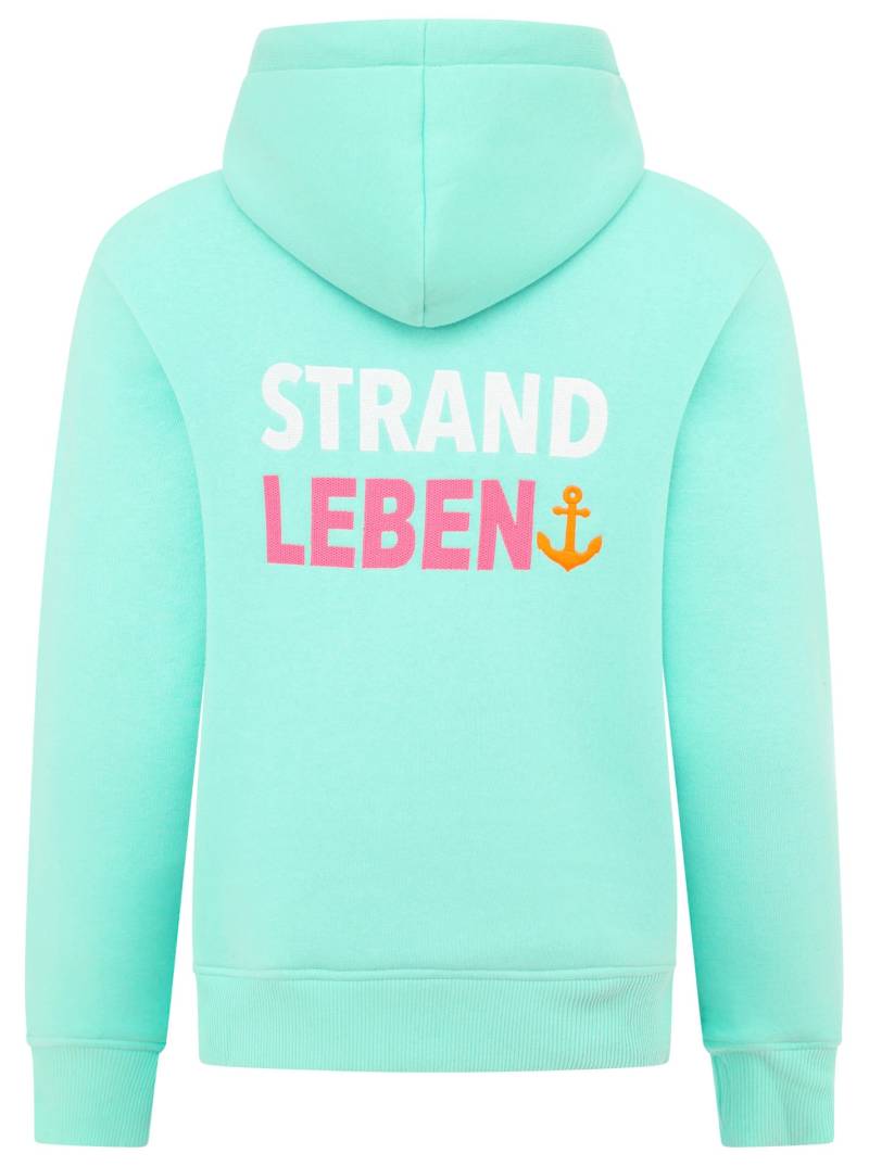 Zwillingsherz Hoodie »"Meine Heimat"«, mit aufgesticktem "Strand"-Schriftzug vorne und hinten von Zwillingsherz