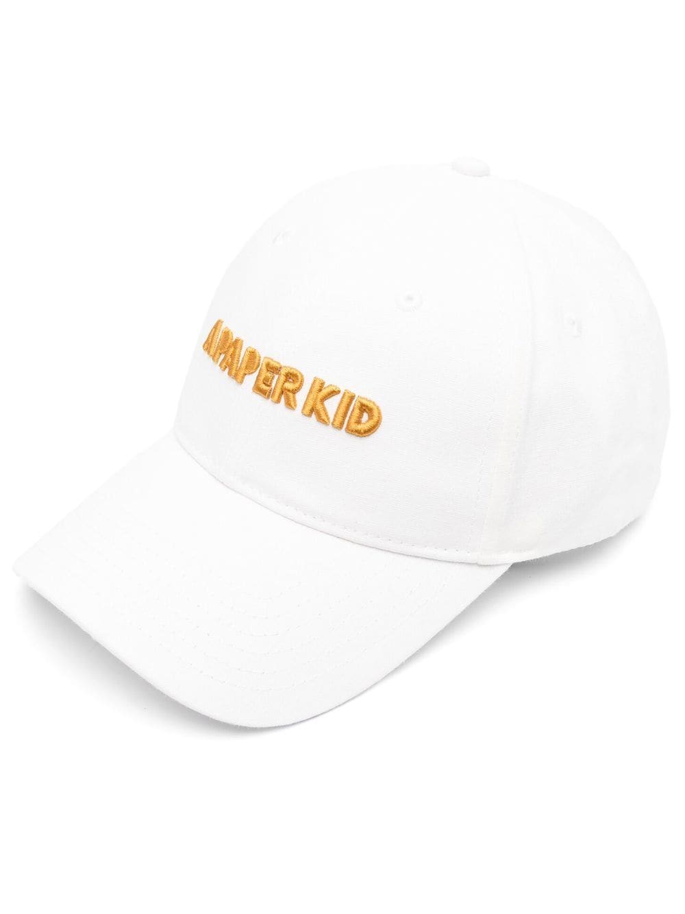 A Paper Kid logo-embroidered baseball cap - White von A Paper Kid