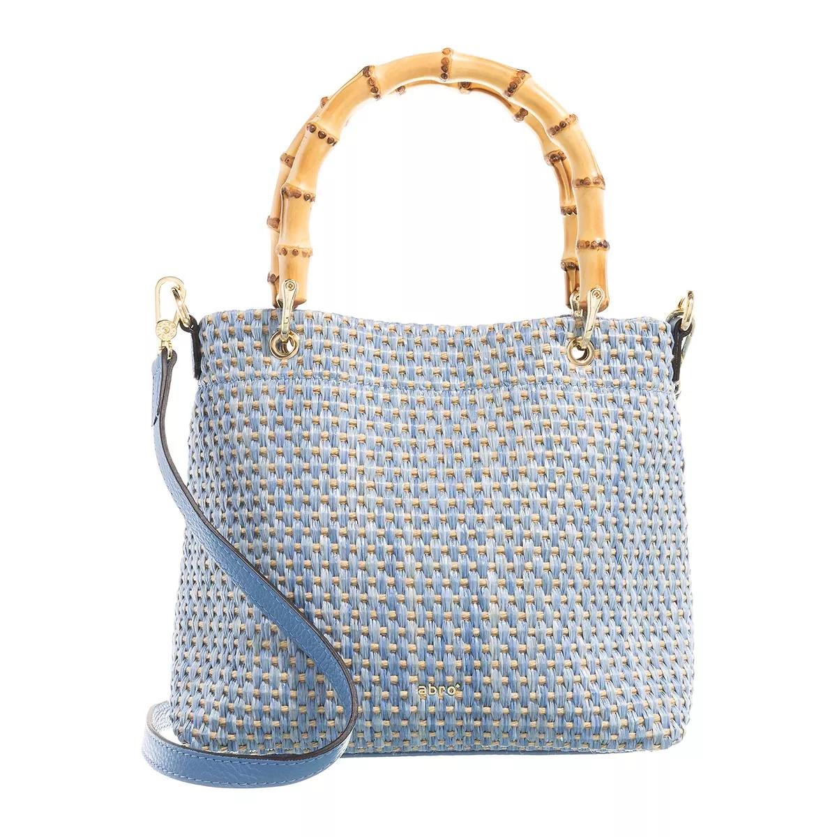 Abro Henkeltasche - Shopper Melissa Bamboo Small - Gr. unisize - in Blau - für Damen von abro