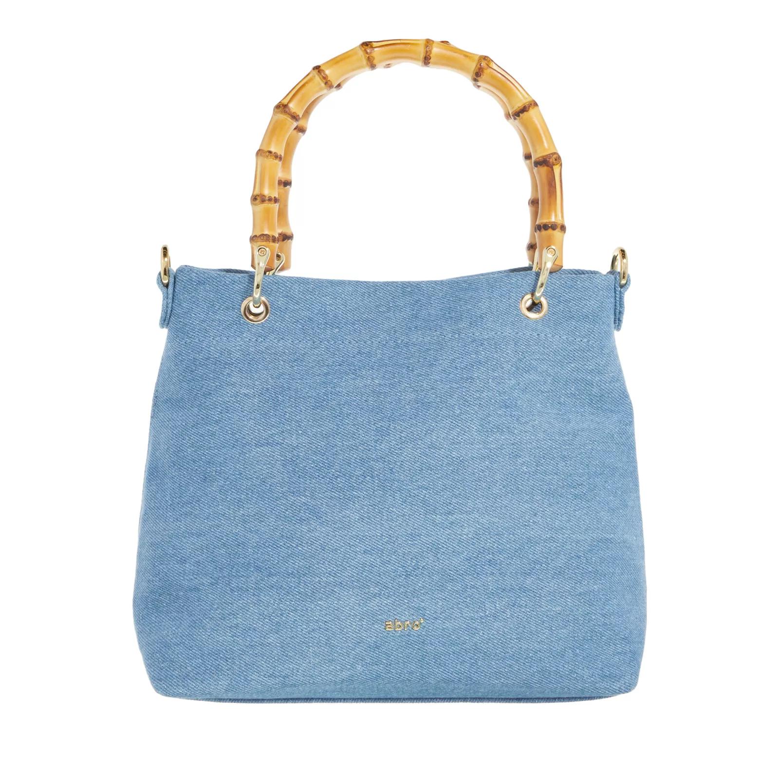 Abro Henkeltasche - Shopper Melissa Bamboo Small - Gr. unisize - in Blau - für Damen von abro