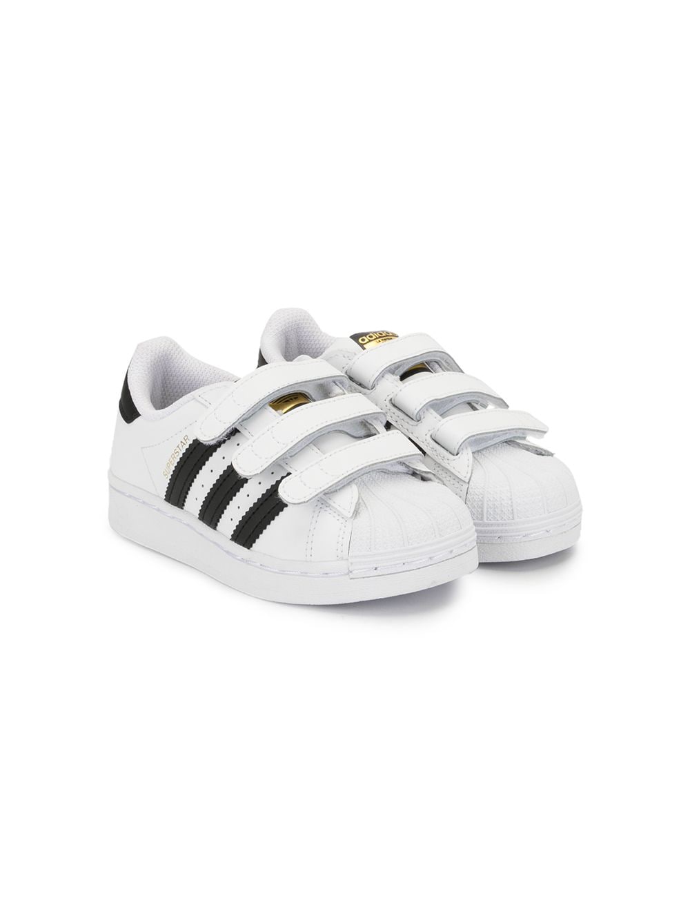 adidas Kids Superstar touch-strap sneakers - White von adidas Kids