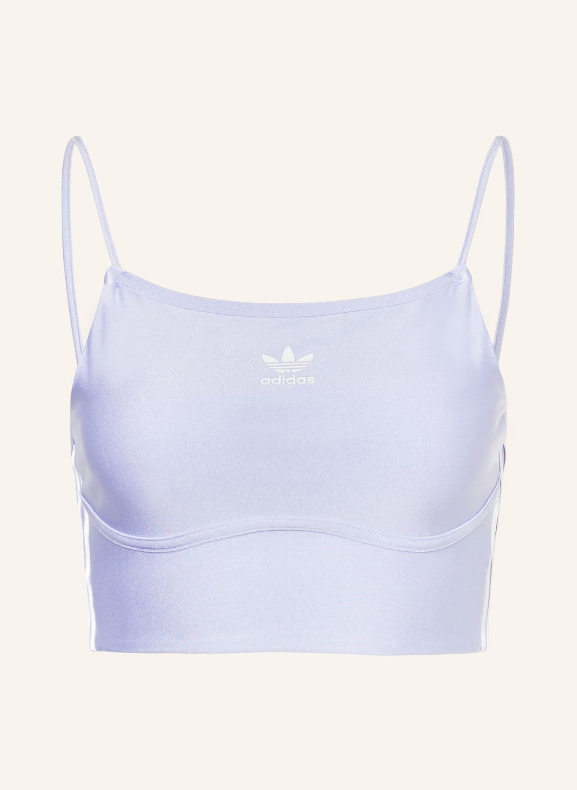 Adidas Originals Cropped-Top 3-Streifen lila von adidas Originals