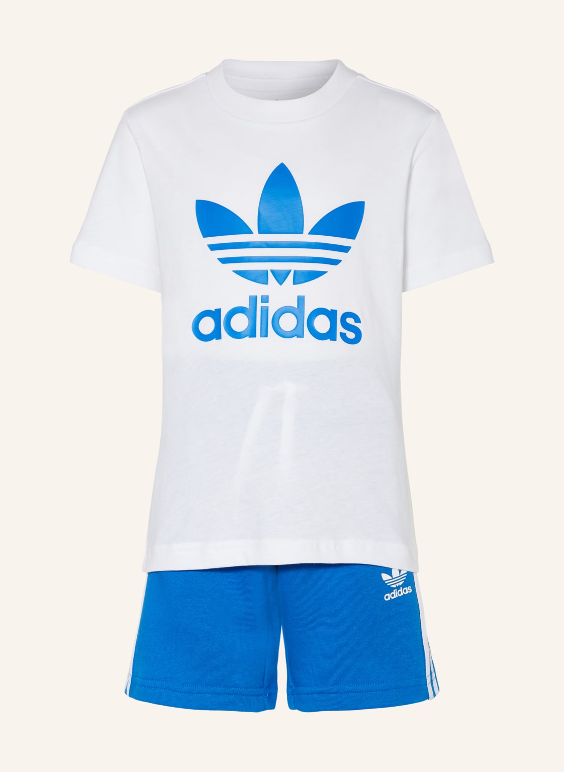 Adidas Originals Set Adicolor: T-Shirt Und Sweatshorts blau von adidas Originals